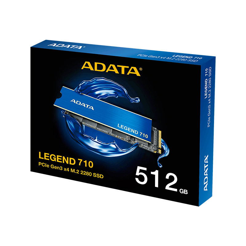 Unidad en estado solido (SSD) ADATA LEGEND 710 512GB PCIe Gen 3.0 x4 M.2 2280, miniatura 2