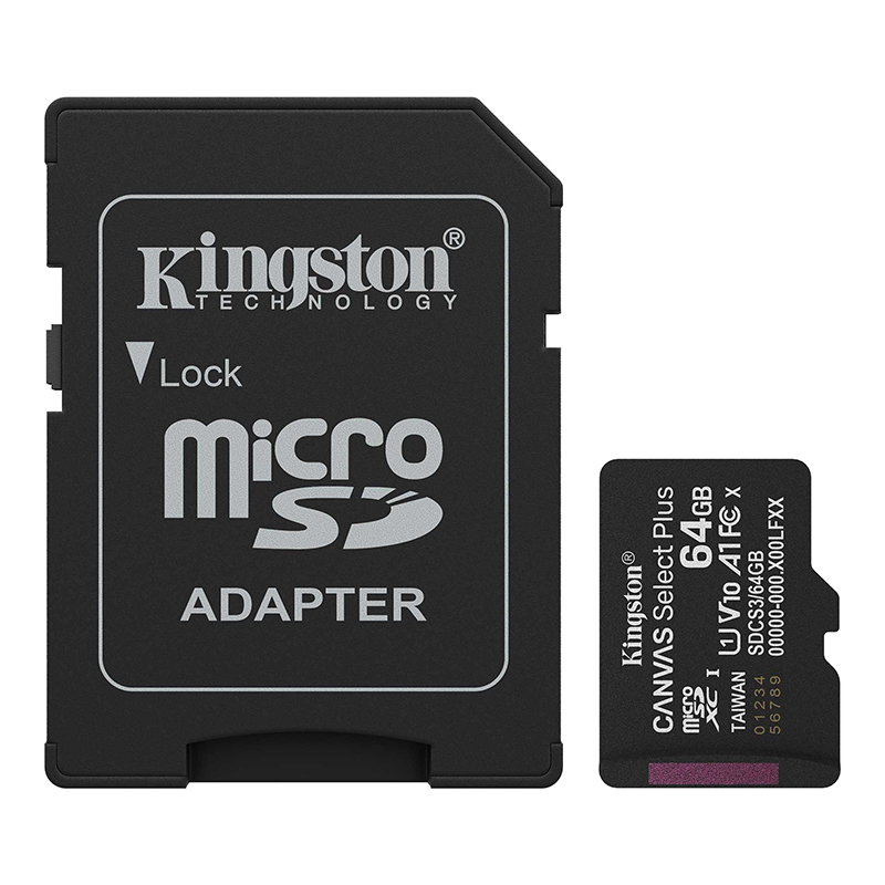Tarjeta de Memoria Kingston 64GB MicroSD Canvas Select Plus -100MB/seg - UHS-I Clase 10, miniatura 2