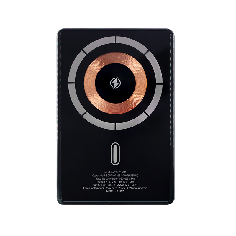 Powerbank TEROS TE-7055D, 5000 mAh, (3,85 V/19.35 Wh), miniatura 2