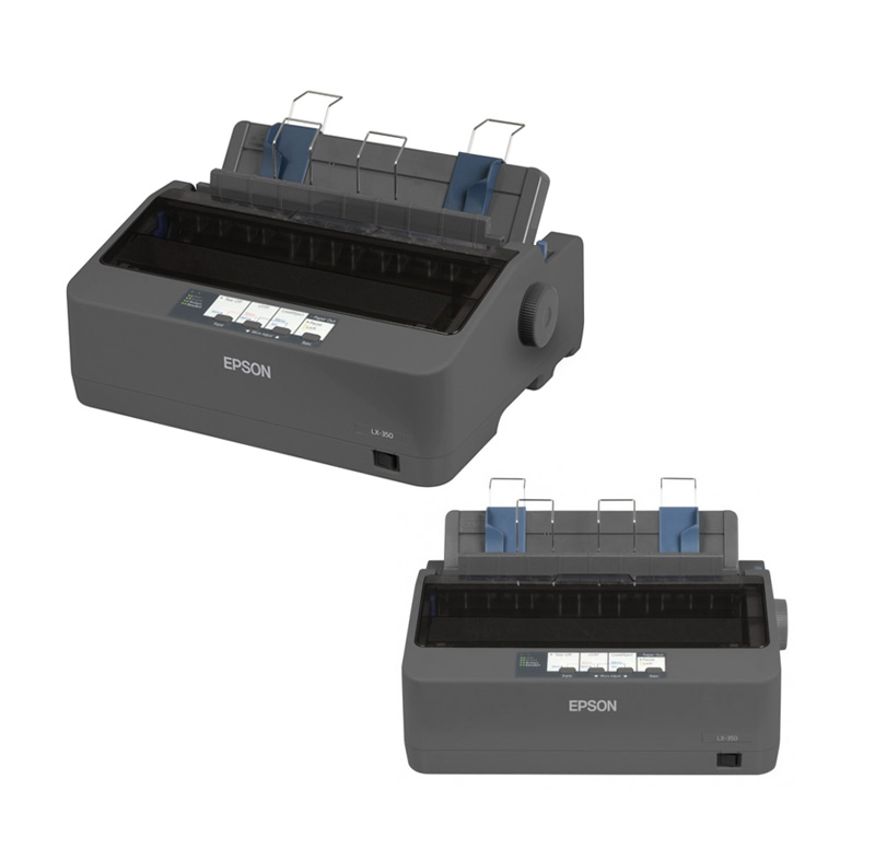 Impresora de matriz Epson LX-350, matriz de 9 pines, velocidad máxima 347 cps (10 cpi)., miniatura 1