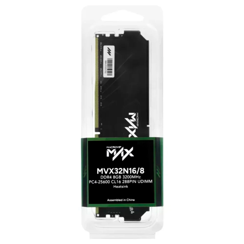 Memoria UDIMM MACROVIP Max, MVX32N16/8, 8GB DDR4-3200MHz PC4-25600, CL16, 288-Pin., miniatura 2