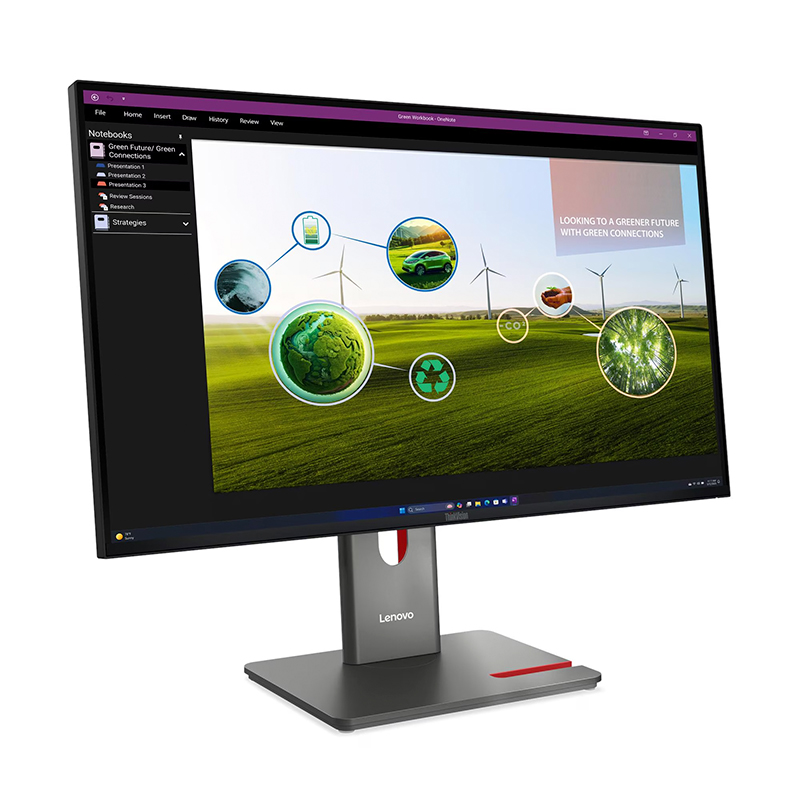 Monitor Plano Lenovo Thinkvision P27Q-40, 27 2K QHD FAST IPS, HDMI, DP, USB, miniatura 2