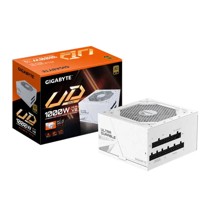Fuente de alimentaci n GIGABYTE UD1000GM PG5 V2 ICE 1000W, 80 PLUS Gold, Formato ATX., miniatura 2