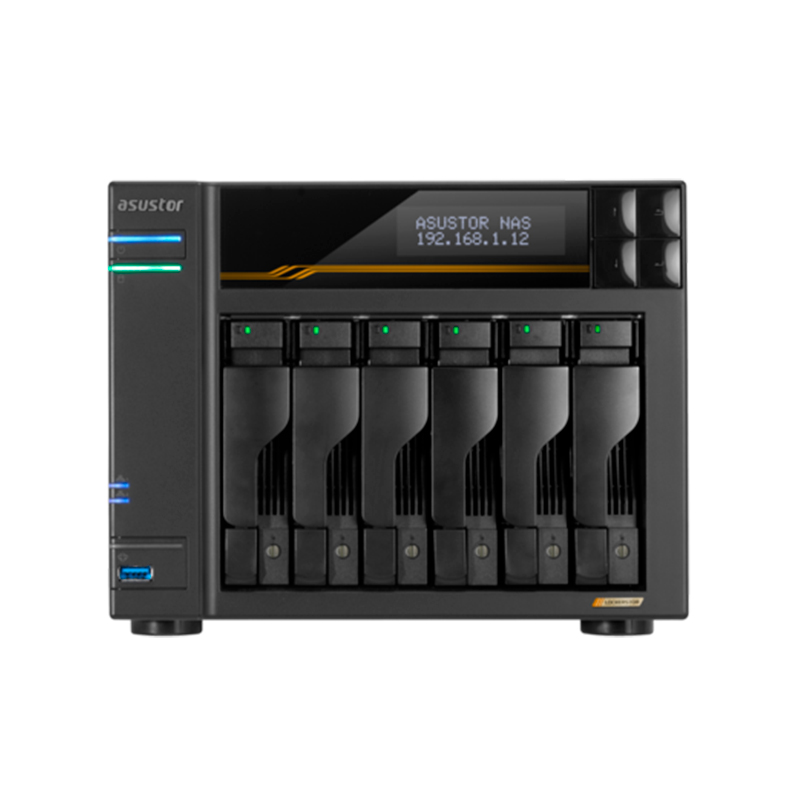 Servidor NAS ASUSTOR LOCKERSTOR 6 Gen3 (AS6806T) Ryzen V3C14/QC/10nm, 16GB ECC DDR5-4800, miniatura 2