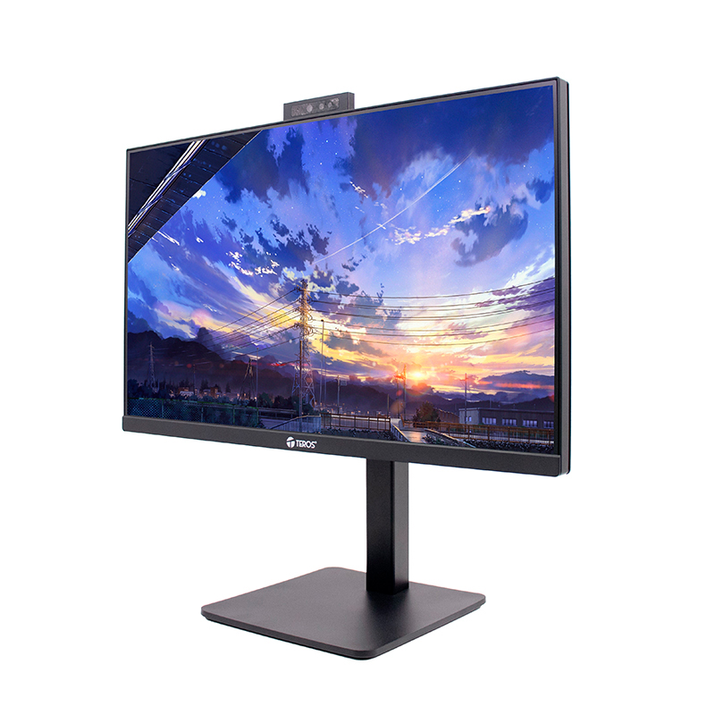 monitor plano teros te-2416cs, 23.8 qhd ips, 100hz, 1ms, hdmi, dp, cámara, micrófono, miniatura 3