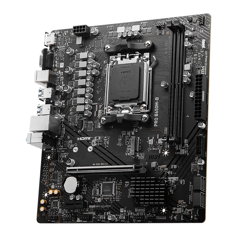 Motherboard MSI PRO B650M-B, Chipset AMD B650, Socket AMD AM5, mATX, miniatura 3