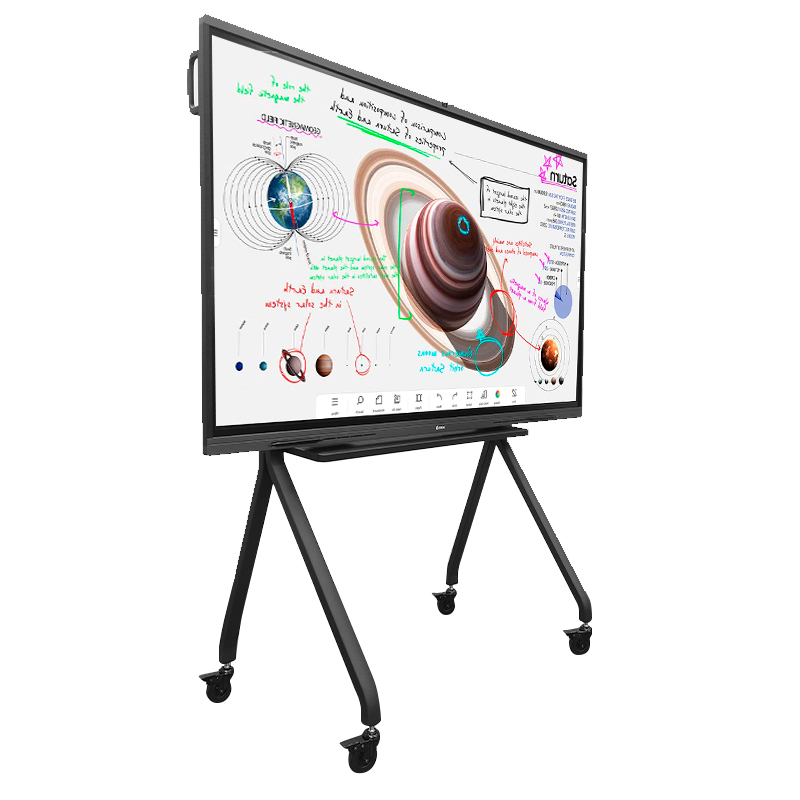 Rack portátil TEROS TE-9010S para pantalla táctil interactiva de 75 a 86, negro, miniatura 3