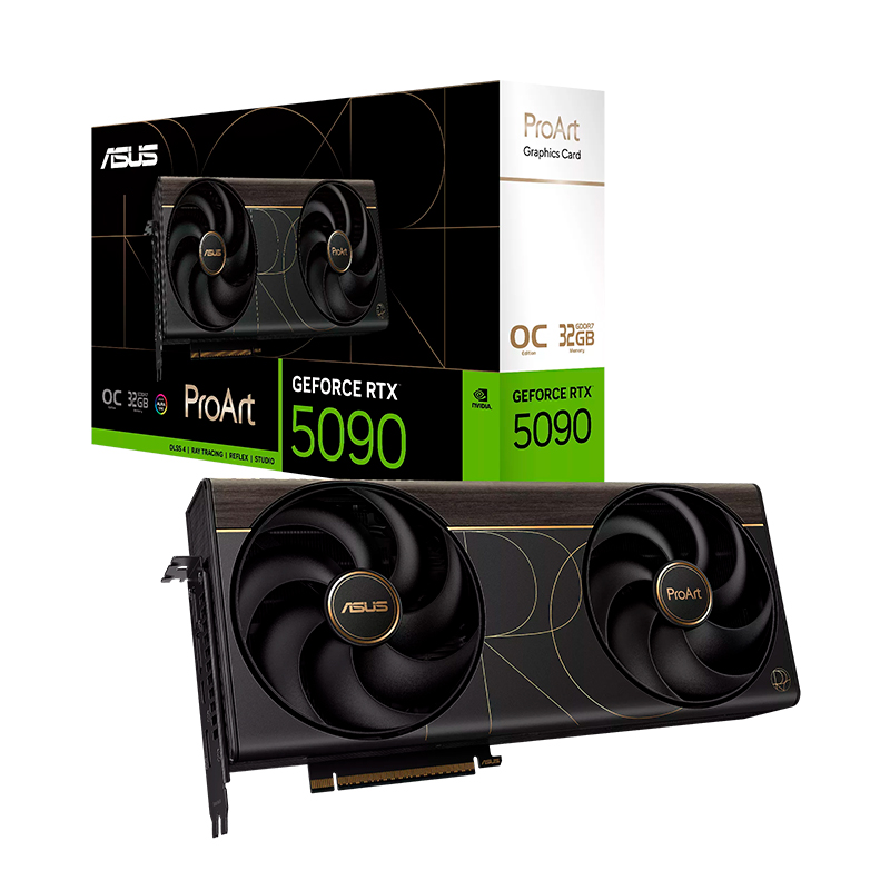 Tarjeta de video ASUS ProArt GeForce RTX 5090 OC Edition, 32GB GDDR7, PCIe Gen 5.0 x16, miniatura 2