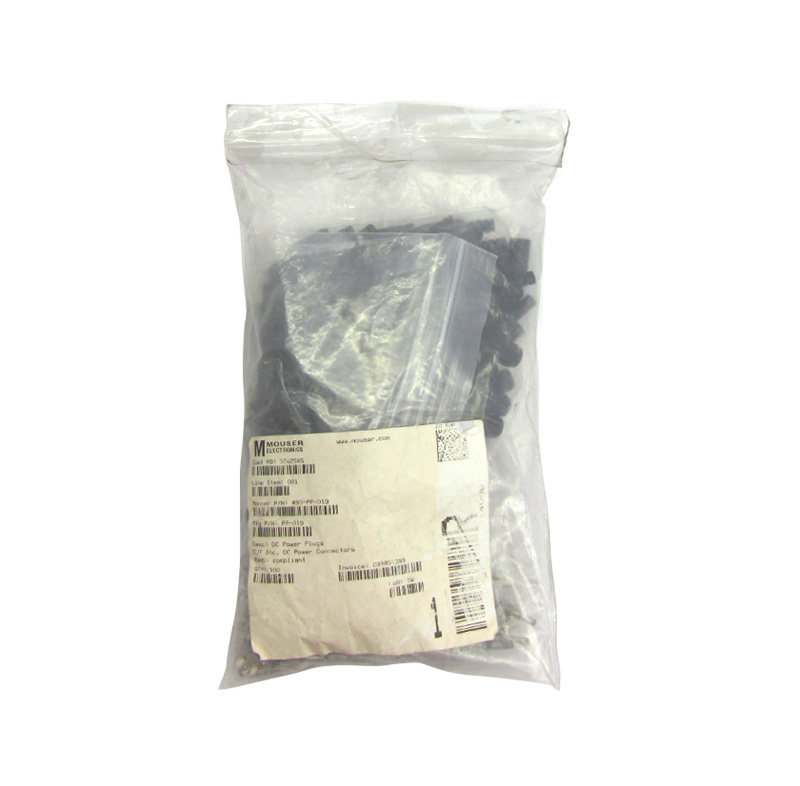 Conector Plug CUI Inc. PP-019, 1.1 / 2.8 mm, Niquel, PVC, Negro, 100M Ohm, 16V/4A., miniatura 1