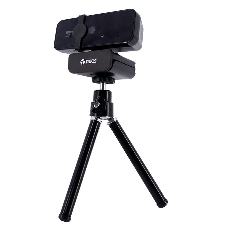 Webcam TEROS TE-9072, 2K, micrófono incorporado, USB 2.0, miniatura 3