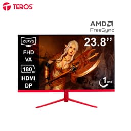 Monitor Curvo Gaming Teros Te-2473g 23.8 Fhd Va 180hz 1ms Hdmi Dp Audio Out Usb
