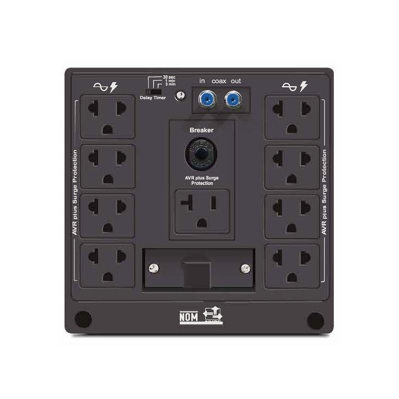 Regulador automatico de voltaje con supresion de picos CDP R-AVR5008i, 5000VA / 2500W, miniatura 1