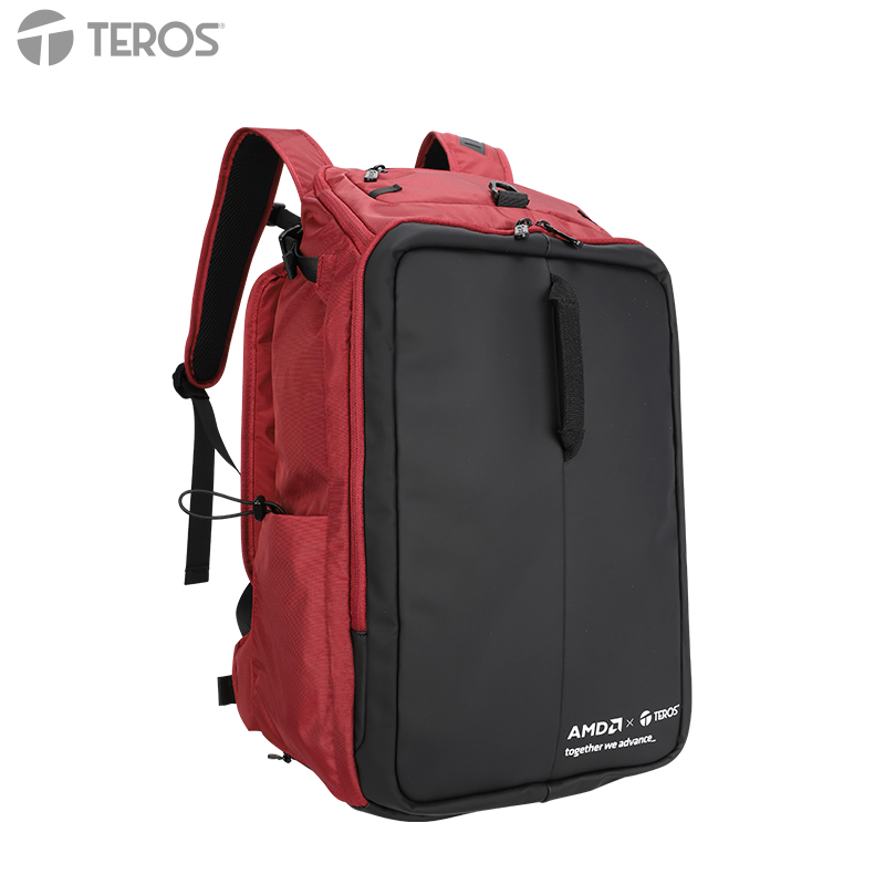 Backpack TEROS Alltracker AMD TE-ATK9060, para Notebooks de hasta 15.6, Rojo/Negro, miniatura 2