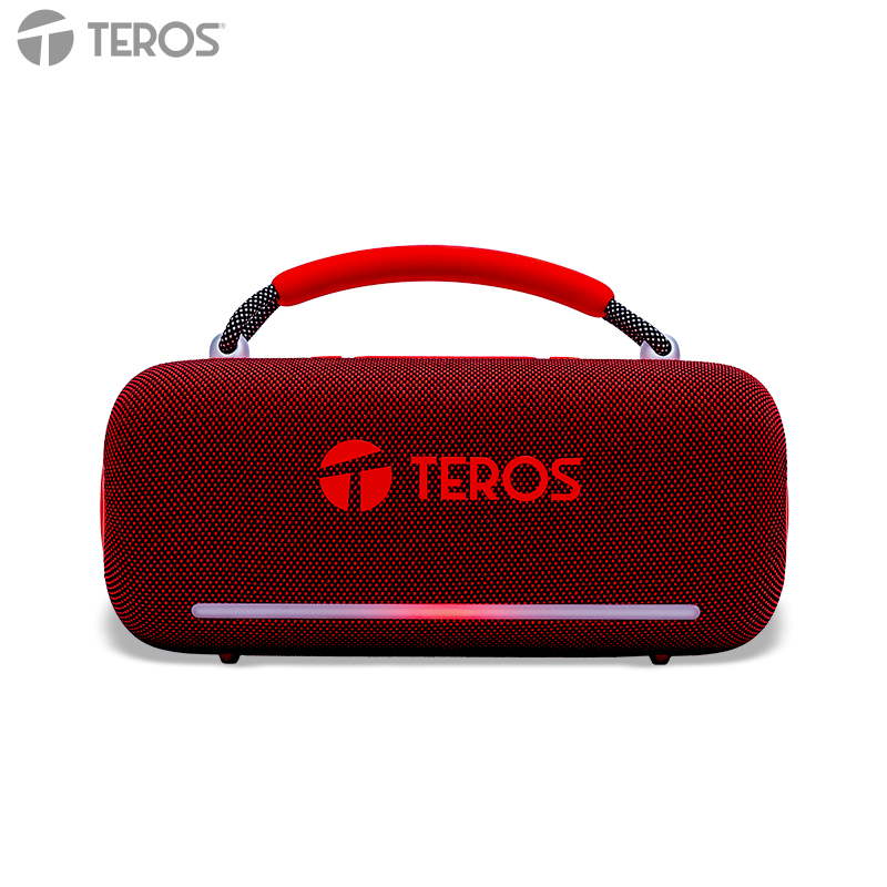 Parlante Inalámbrico Teros Vibe VB-6049R, 60W, BT 5.3, 4000 MAH, USB, Luces LED, Rojo, miniatura 3