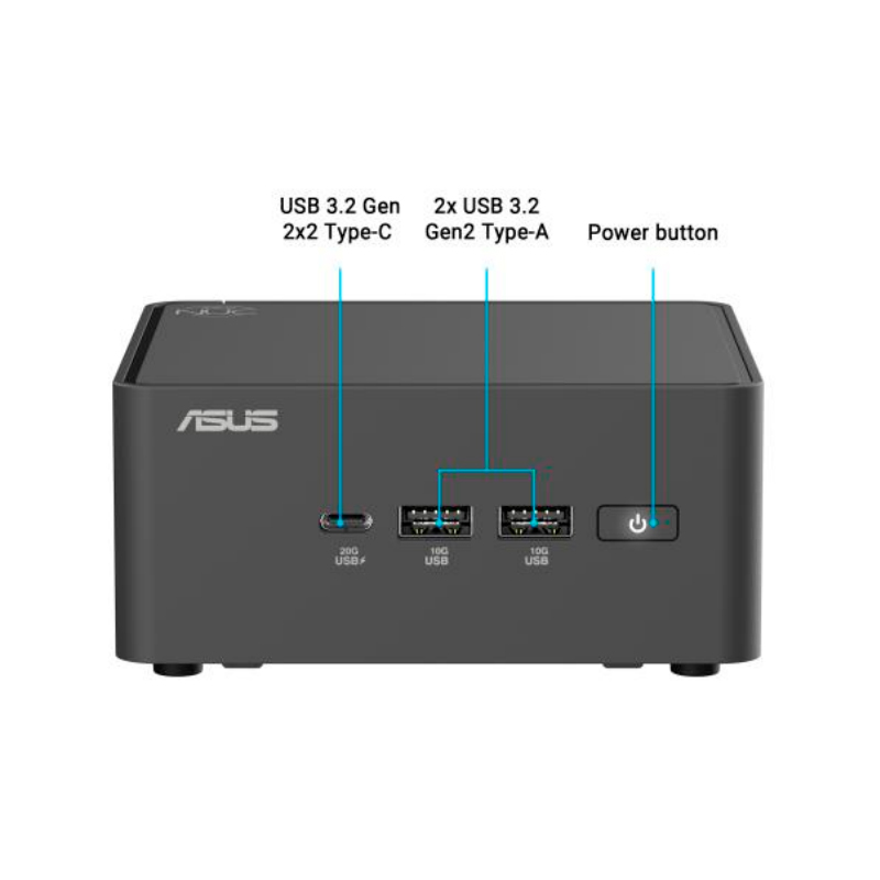 Barebone ASUS NUC 15 Pro, Intel Core 3 100U 1.2 / 4.7GHz/6C/8T/10MB Smart Cache, miniatura 2