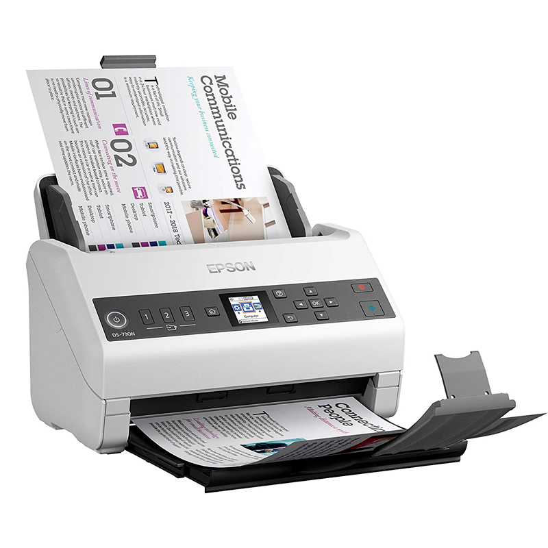 Escáner Epson DS-730N, USB 2.0, Ethernet, Alimentacion Vertical, Duplex a color., miniatura 2