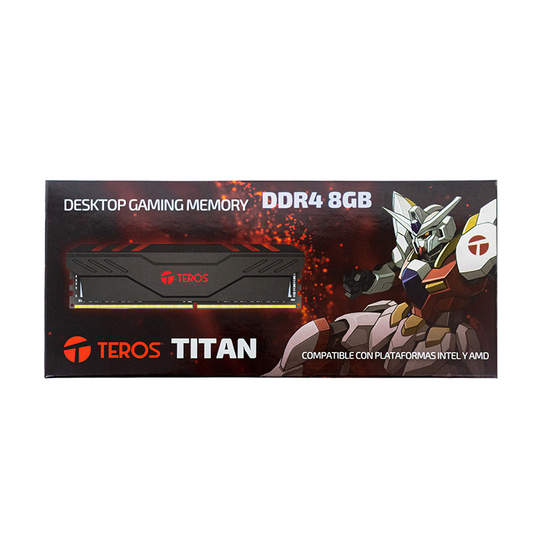 Memoria RAM Teros Titan 8GB DDR4-3200MHz, PC4-25600, CL17/CL16, 1.2/1.35V, Negro, miniatura 2