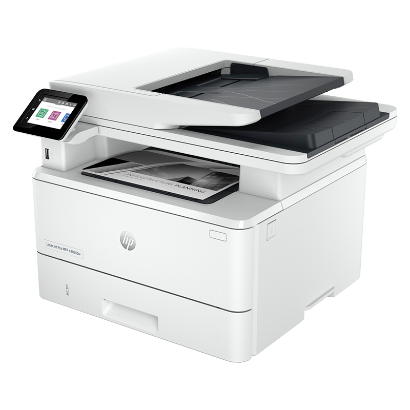 Impresora Monocromatica HP LaserJet Pro MFP 4103fdw, Imprime/Copia/Escanea/Fax/USB 2.0, miniatura 1
