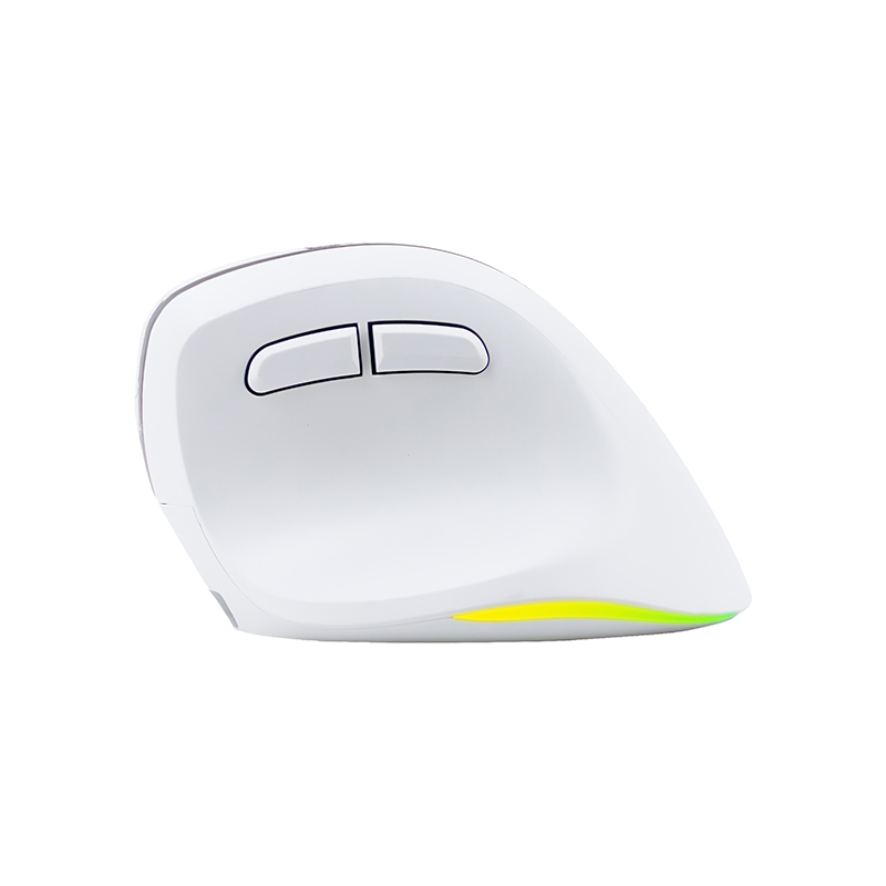 Mouse inalámbrico TEROS TE-1236S, RGB, Blanco, 6 botones con rueda, miniatura 1