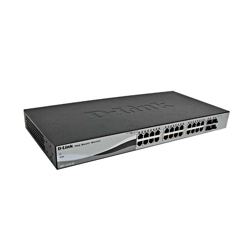 Switch Web Smart D-LINK DGS-1210-28, 24 RJ-45 LAN GbE, y 4 puertos SFP, autovoltaje., miniatura 1