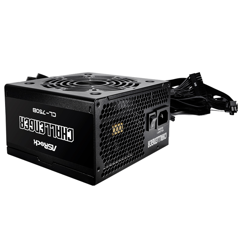 Fuente de alimentación Asrock, 750W, ATX, 80 Plus Bronze., miniatura 1