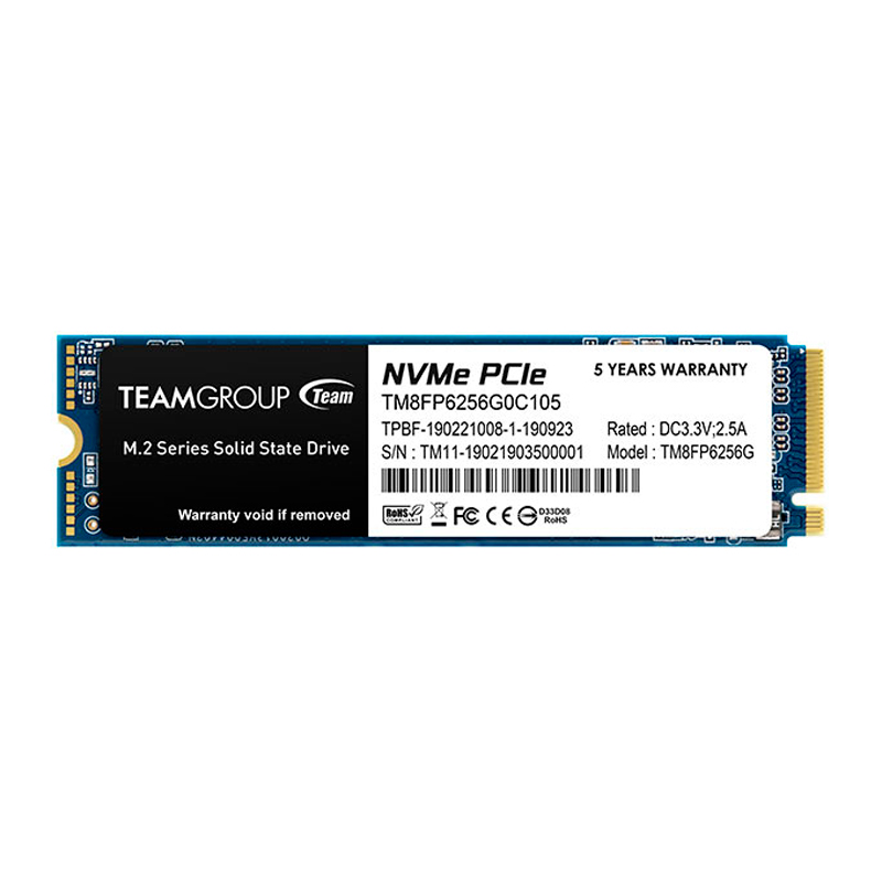 Unidad en estado solido MP33 M.2 PCIe SSD, 256GB, DC +3.3V, miniatura 1