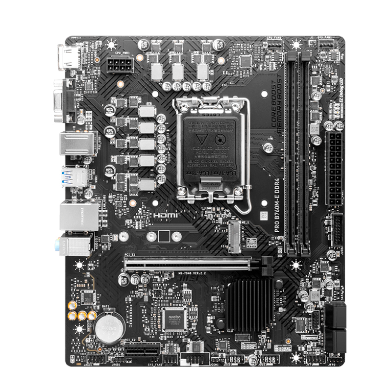 Motherboard MSI PRO PRO B760M-E DDR4, Chipset Intel B760, LGA1700, HDMI, VGA, mATX., miniatura 2