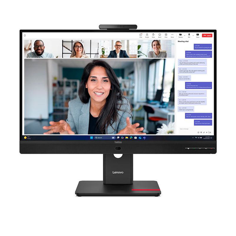 Monitor Plano Lenovo ThinkVision T27QD-4v, 27 WLED QHD/IPS/HDMI/DP/DP-OUT/USB-C/RJ45/5Wx2, miniatura 3