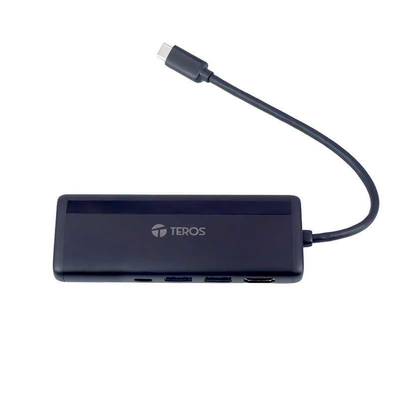 Concentrador de puertos (Hub) TEROS TE-7134N Gen 3 USB-C, 7 en 1, miniatura 2