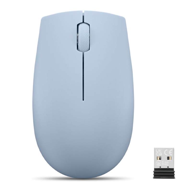 Mouse Inalambrico Compacto Lenovo 300, Color Azul Escarcha., miniatura 1