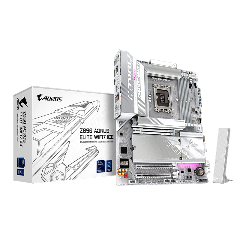Motherboard GIGABYTE Z890 AORUS ELITE WIFI7 ICE, Chipset Intel Z890, LGA 1851, ATX, miniatura 2