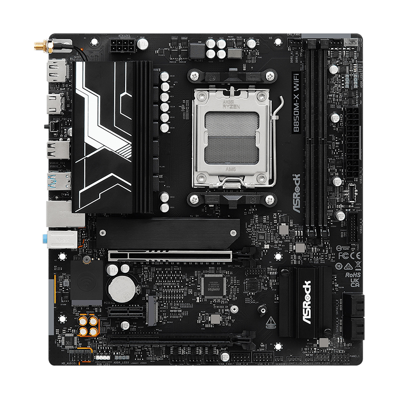 Motherboard ASROCK B850M-X WiFi R2.0, Chipset AMD B850, Socket AMD AM5, mATX, miniatura 2