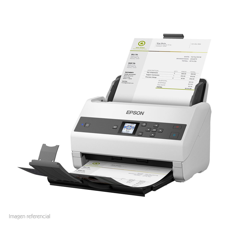 Escáner de documento Epson WorkForce DS-870, 600dpi, 65 ppm / 130 ipm, ADF., miniatura 2