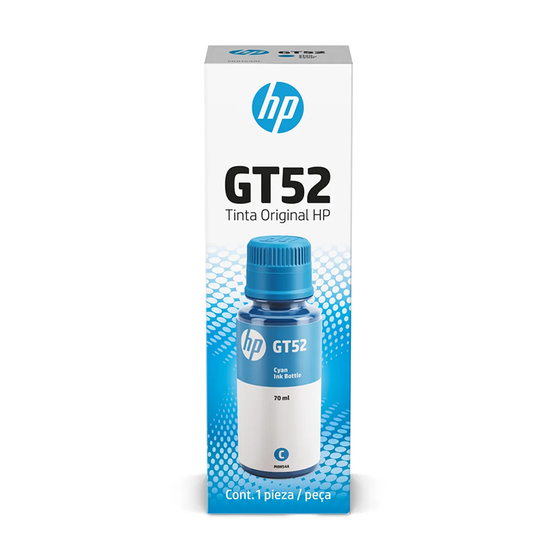 Botella de tinta original Cian HP GT52 (M0H54AL), 70ml., miniatura 2