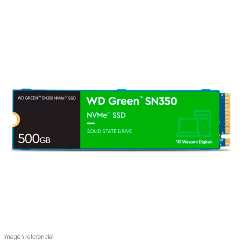 Unidad en estado solido Western Digital Green SN350 NVMe, 500GB M.2 2280, miniatura 1