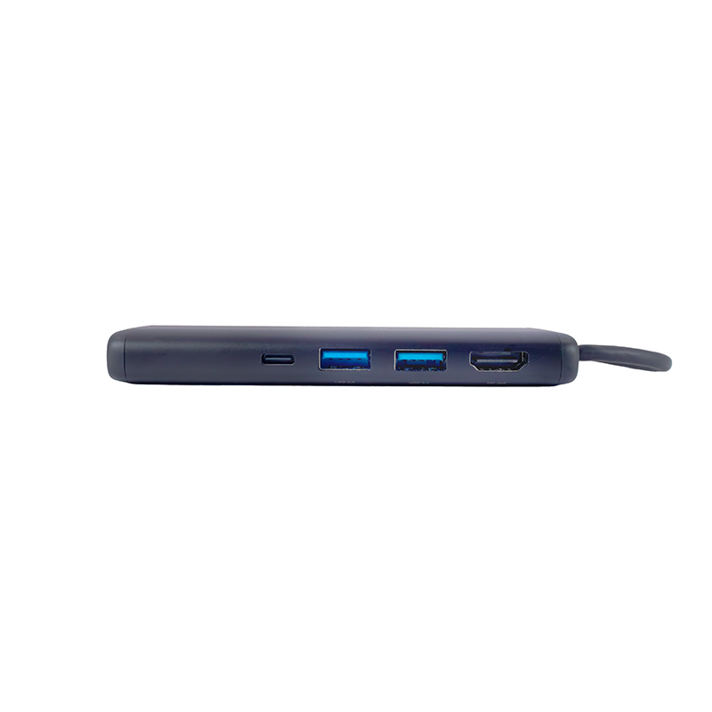 Concentrador de puertos (Hub) TEROS TE-7134N Gen 3 USB-C, 7 en 1, miniatura 1
