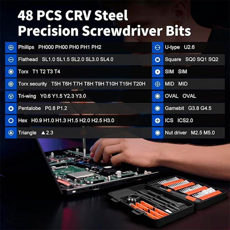 MICRO SCREWDRIVER SET 64-IN-1, miniatura 3