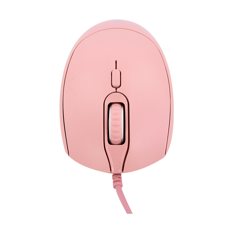 Mouse Óptico Teros TE-1226S, 800-1200-1600 DPI, USB, 4 Botones, Color Rosado, miniatura 1