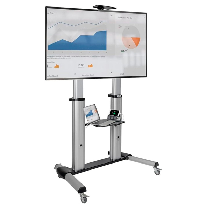Soporte para TV con ruedas TRIPP LITE, soporta pantallas de 60 a 100, hasta 99.8KG, miniatura 1