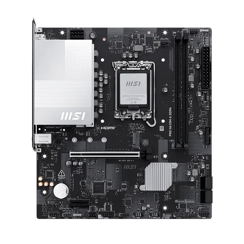 Motherboard MSI PRO H610M-A DDR4, Chipset Intel H610, LGA1700, mATX, miniatura 1