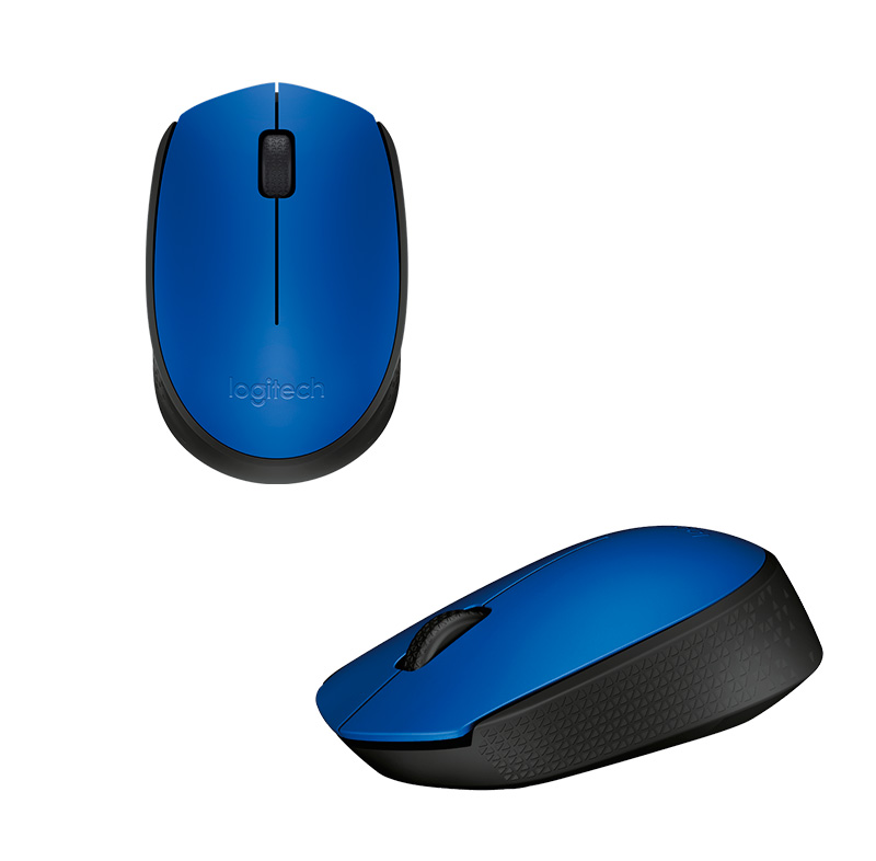 Mouse óptico inalámbrico Logitech M170, ambidiestro, receptor USB, 2.4 GHz, Azul., miniatura 1