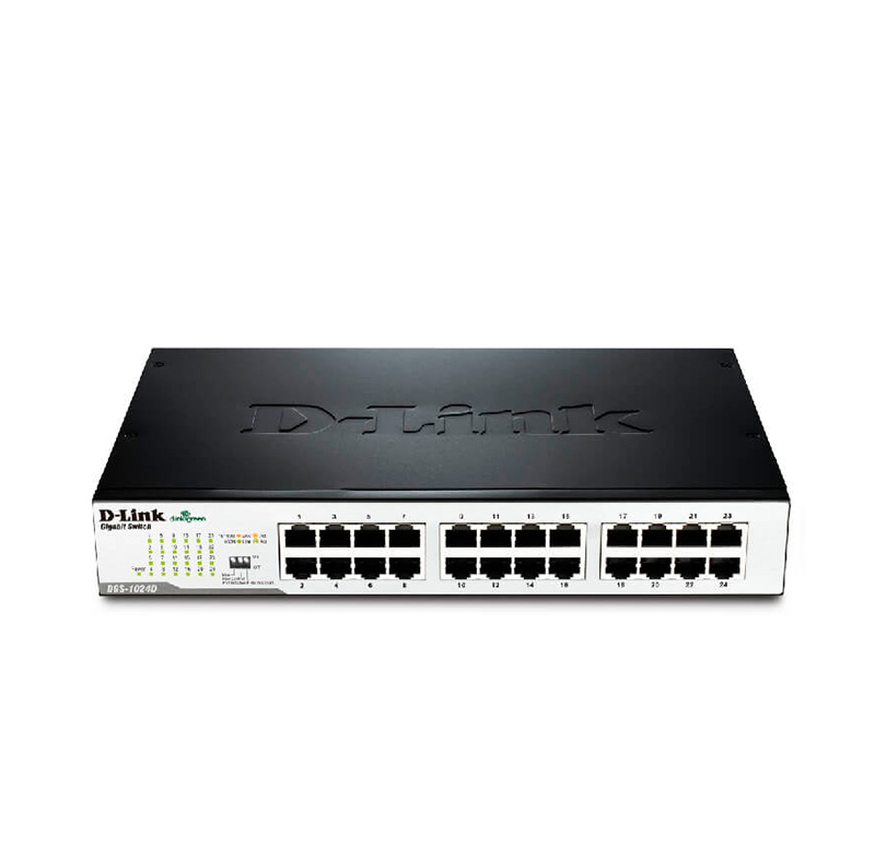 Switch D-Link DES-1024D, 10/100 Mbps, 24 x RJ-45, CSMA/CD, para Rack, Autovoltaje., miniatura 1