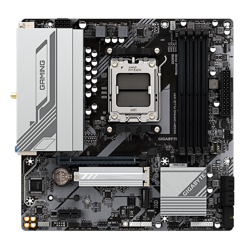 Motherboard Gigabyte B650M GAMING PLUS WIFI, Chipset AMD B650, Socket AMD AM5, mATX, miniatura 2