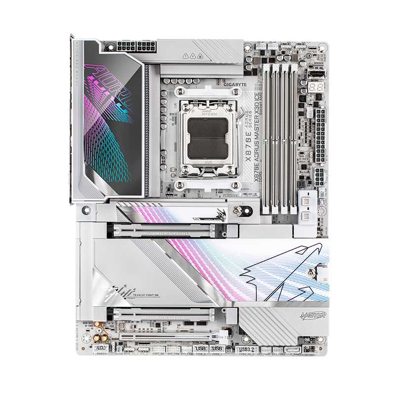 Motherboard GIGABYTE X870E AORUS MASTER X3D ICE, Chipset AMD X870E, Socket AMD AM5, ATX, miniatura 2