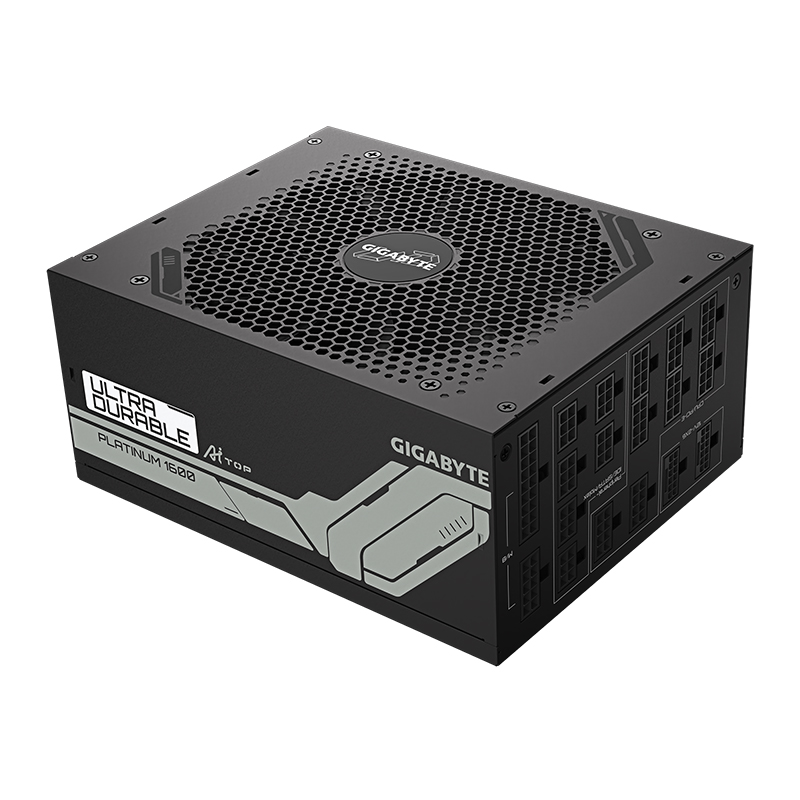 fuente de alimentación gigabyte ud1600pm pg5 ai top, 80 plus platinum, 1600w, formato, miniatura 1
