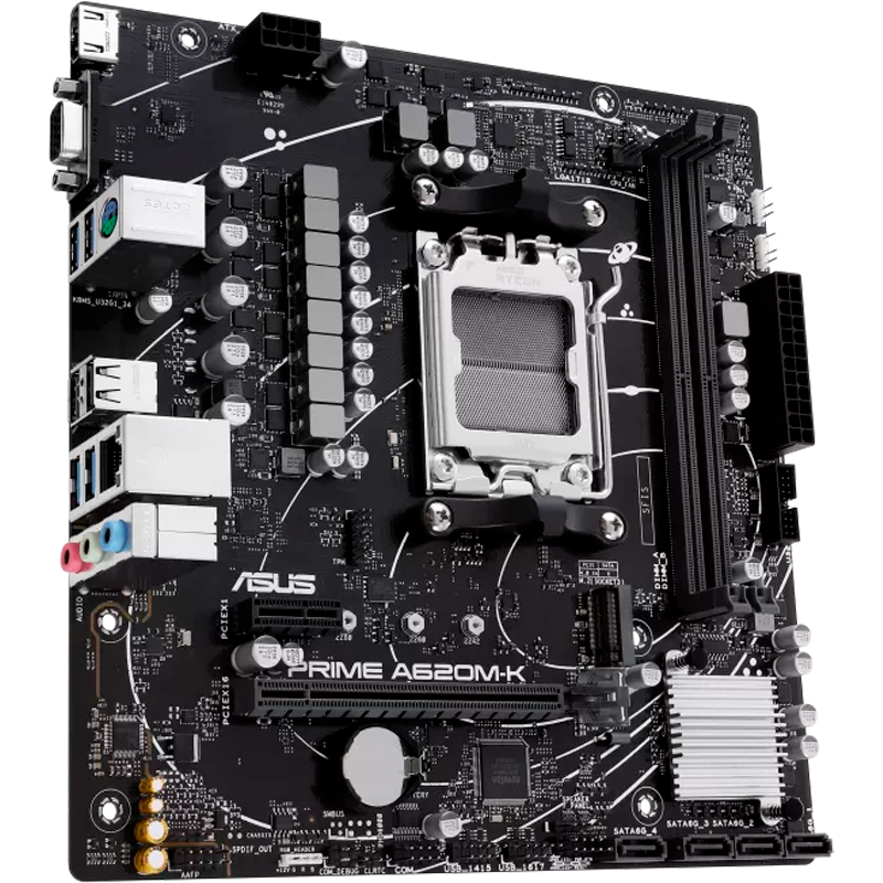 Motherboard ASUS PRIME A620M-K, Chipset AMD A620, Socket AMD AM5, mATX, miniatura 3