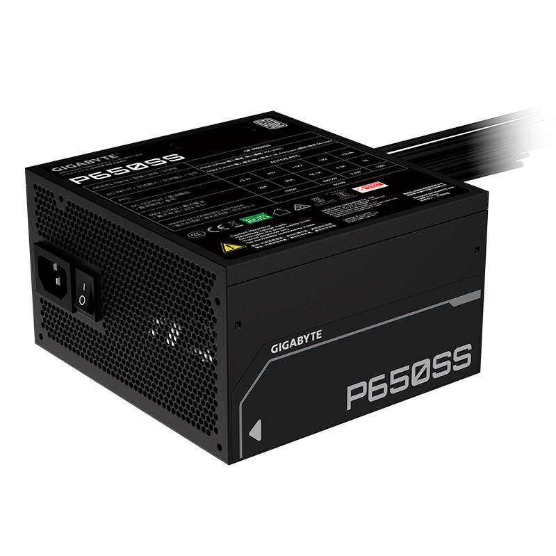 Fuente de alimentaci n Gigabyte P650SS , 650W, 80 PLUS Siver, Formato ATX., miniatura 2