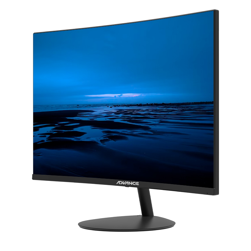 Monitor Curvo Advance ADV-2452S, 23.6 FHD VA, 100Hz, 1ms, HDMI, DP, Parlante, Negro, miniatura 1