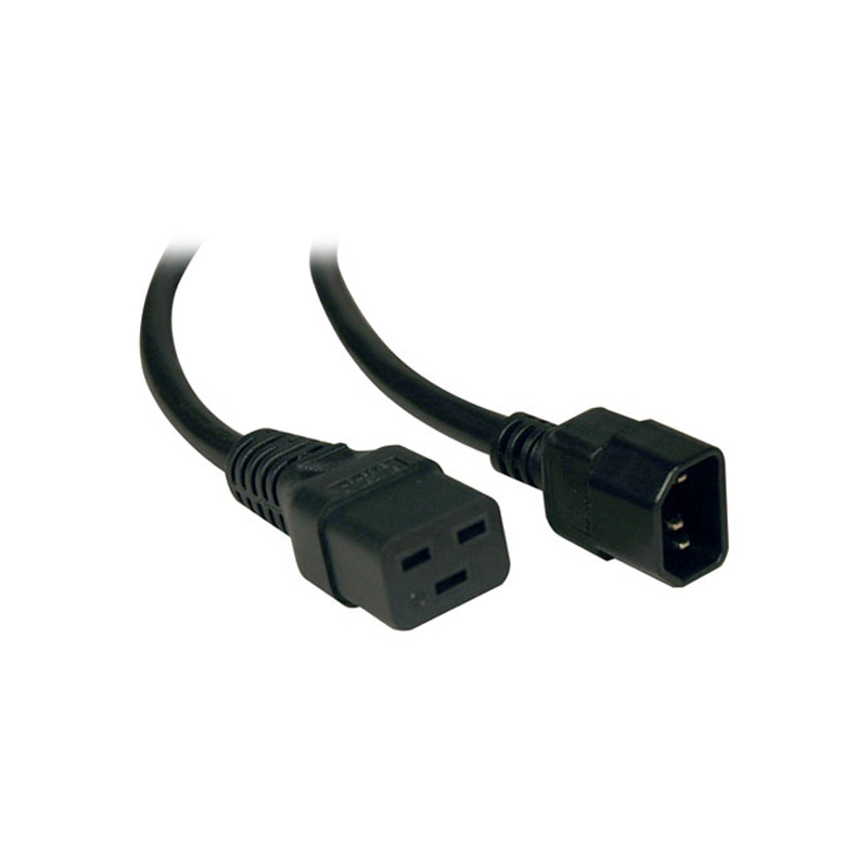 Cable de extensión de alimentación Tripp-Lite P047-010, 15A, 14AWG, C19 a C14, 3.05 mts., miniatura 1