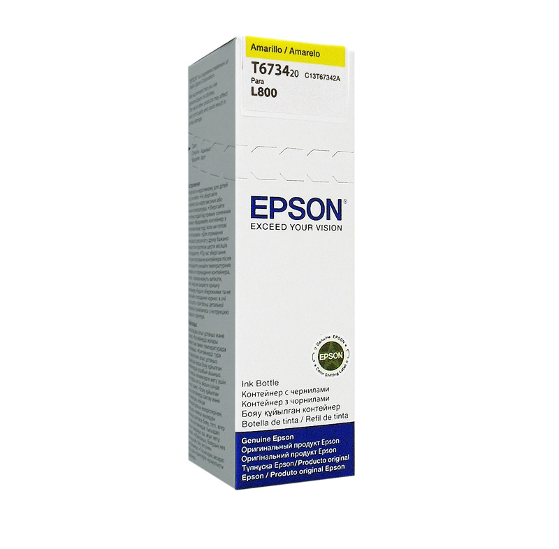TINTA EPSON L800 AMARILLA, miniatura 1